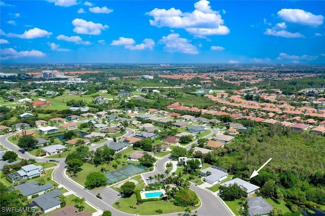 birds eye view of property