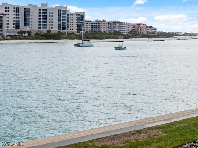 view of water feature