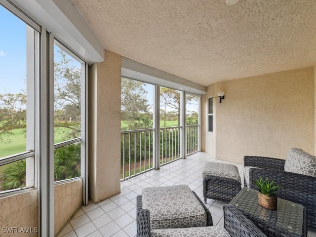 view of sunroom