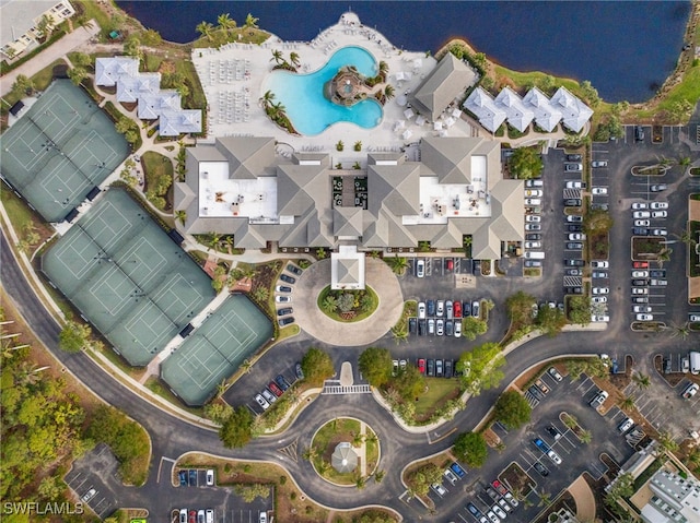 birds eye view of property