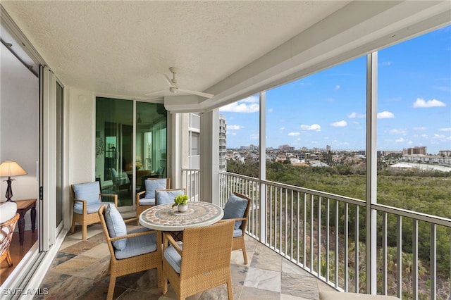 view of sunroom / solarium