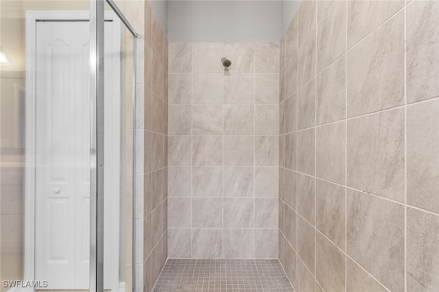 bathroom with an enclosed shower