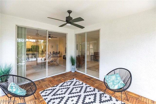 view of sunroom / solarium