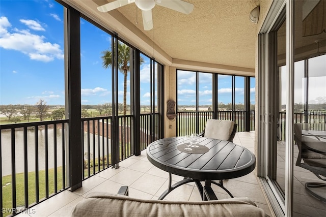 sunroom featuring a wealth of natural light