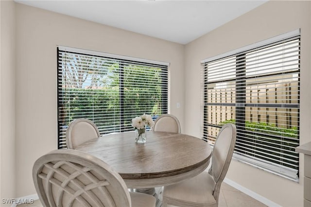 833 Reef Point Cir, Naples, FL 34108 - dining room with light tile patterned flooring