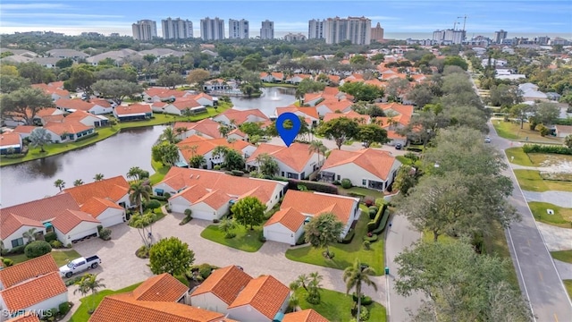 833 Reef Point Cir, Naples, FL 34108 - bird's eye view featuring a water view