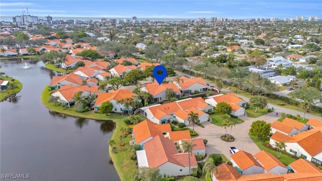 833 Reef Point Cir, Naples, FL 34108 - aerial view featuring a water view
