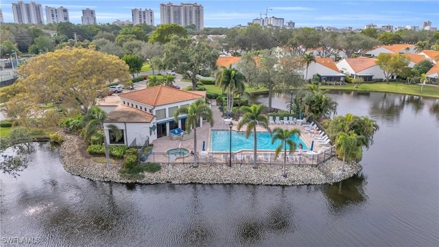 833 Reef Point Cir, Naples, FL 34108 - bird's eye view featuring a water view