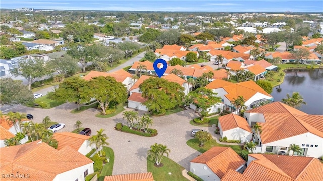 833 Reef Point Cir, Naples, FL 34108 - drone / aerial view with a water view