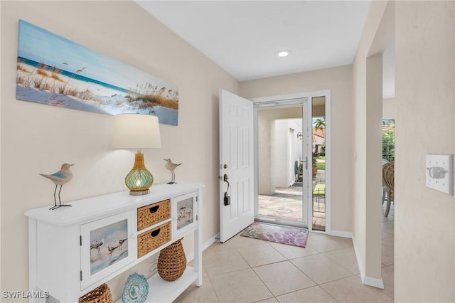 833 Reef Point Cir, Naples, FL 34108 - entrance foyer featuring light tile patterned floors