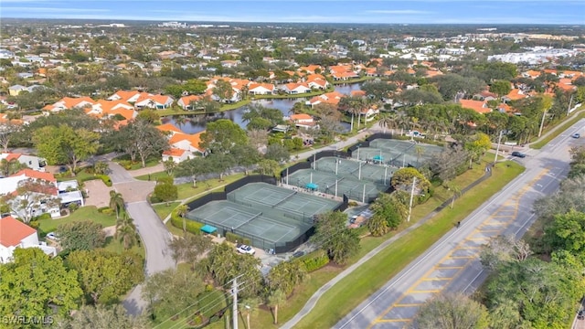 833 Reef Point Cir, Naples, FL 34108 - birds eye view of property with a water view