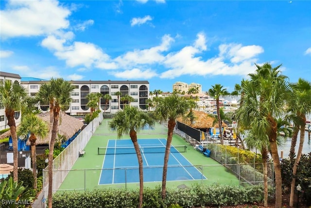 view of tennis court