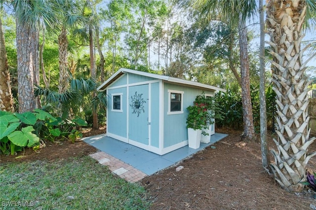 view of outbuilding