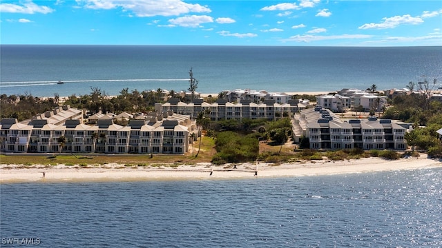 water view with a beach view