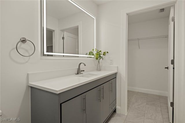 bathroom with vanity