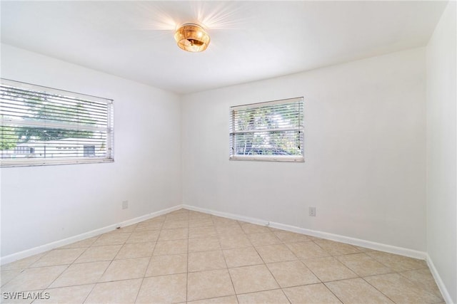 view of tiled empty room