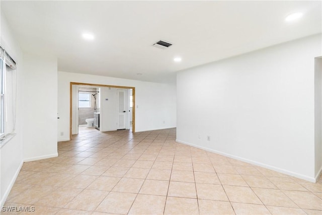 view of tiled spare room