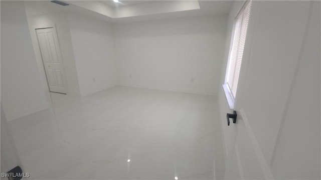 view of spare room
