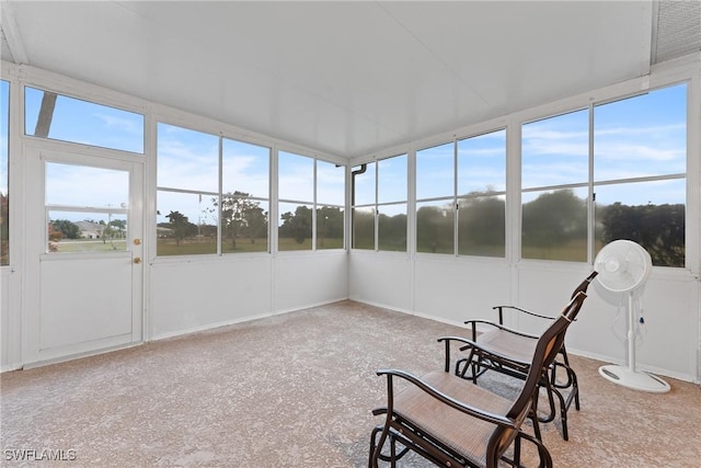 view of sunroom / solarium