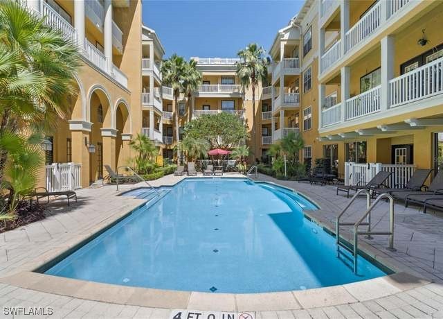 view of pool with a patio area