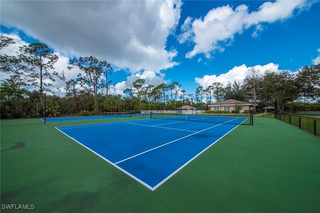 view of sport court