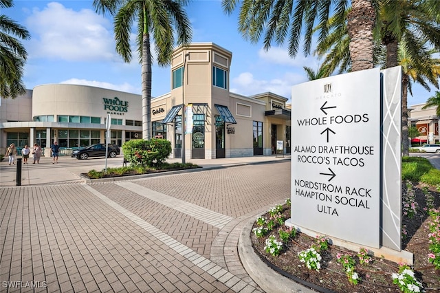 view of commercial property
