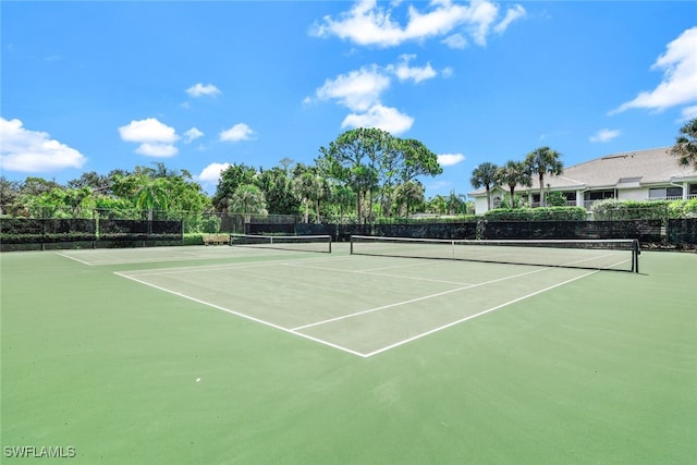 view of sport court