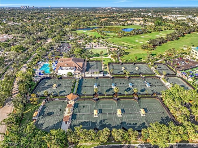 4150 Lake Forest Dr Unit 1322, Bonita Springs, FL 34134 - view of property location with a large body of water, a golf course, and nearby suburban area