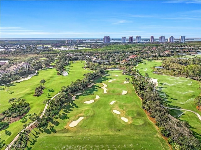 4150 Lake Forest Dr Unit 1322, Bonita Springs, FL 34134 - aerial overview of property's location featuring a golf course, a nearby body of water, and nearby urban area