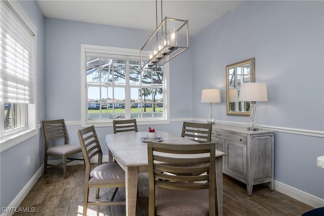 view of dining room