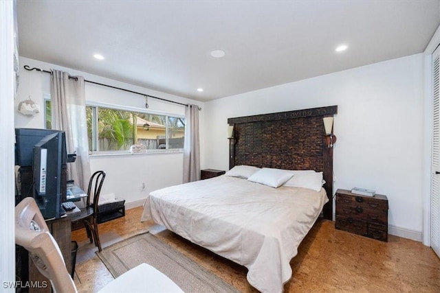 bedroom featuring a closet