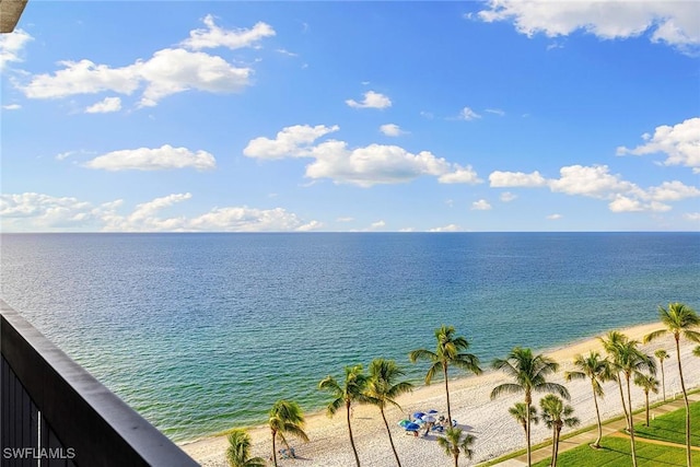 water view with a beach view