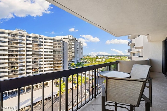 view of balcony