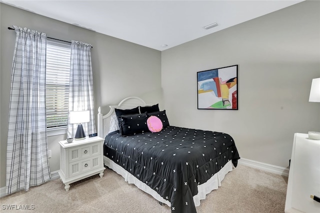 bedroom with carpet flooring