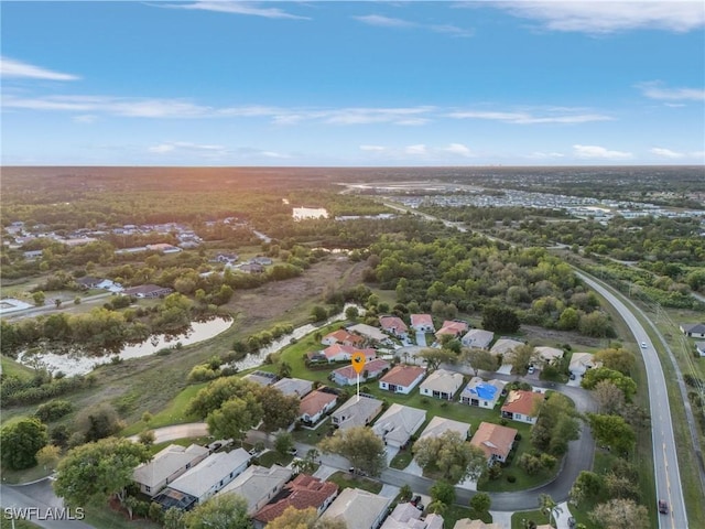 drone / aerial view featuring a residential view