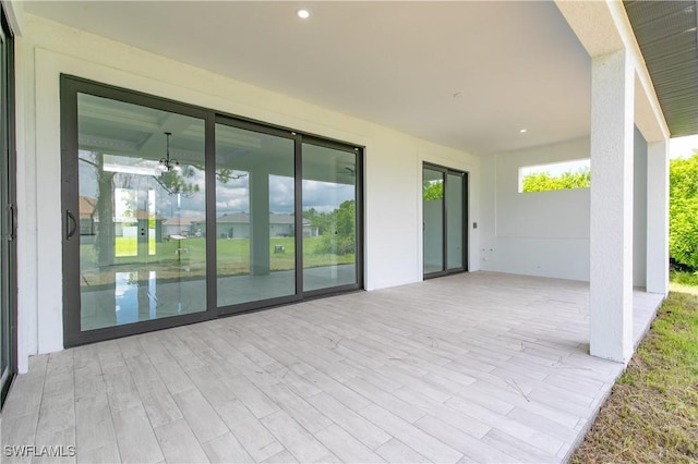 view of patio / terrace featuring a deck