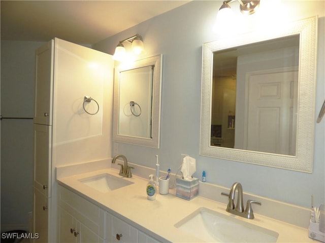 bathroom featuring vanity