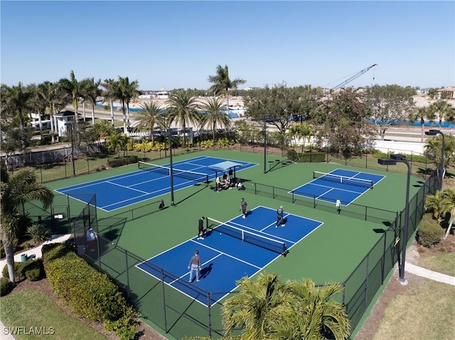 view of tennis court