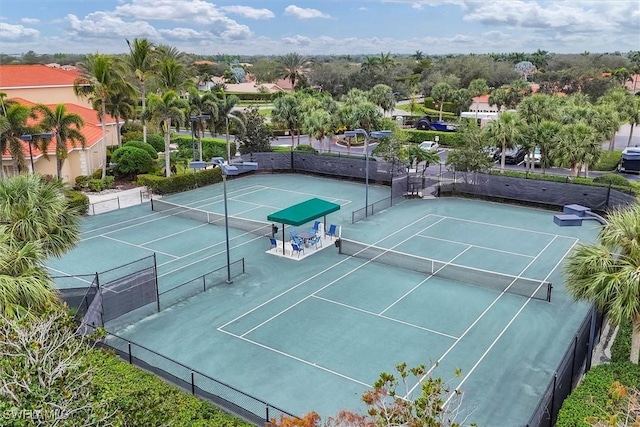 view of tennis court