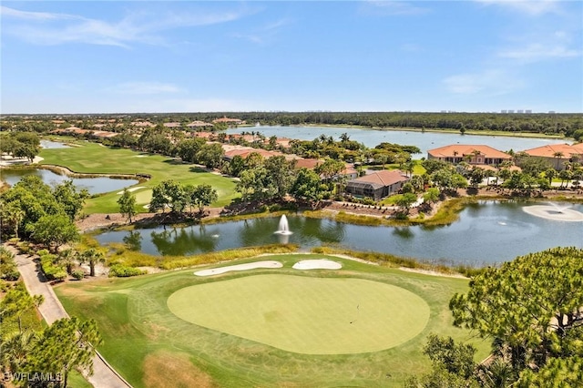 view of property's community with a water view