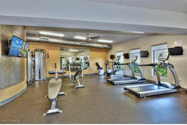 view of exercise room