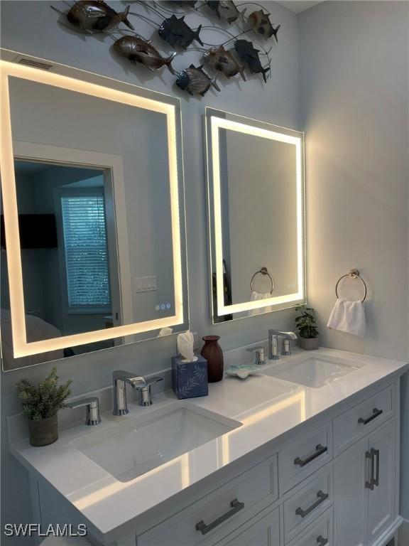 bathroom featuring vanity