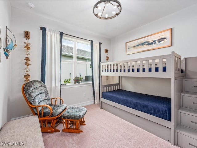 bedroom featuring carpet flooring