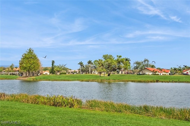 view of water feature