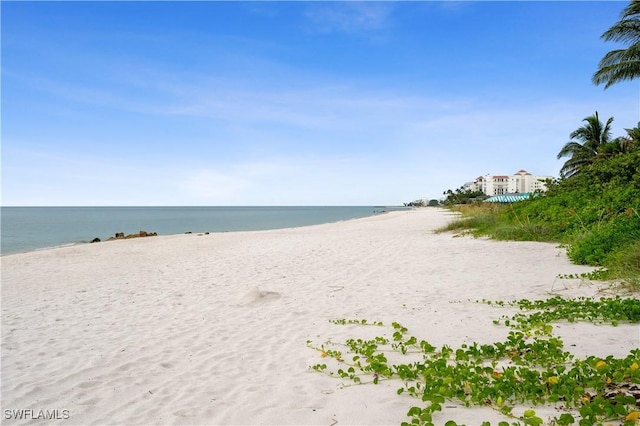 property view of water with a view of the beach