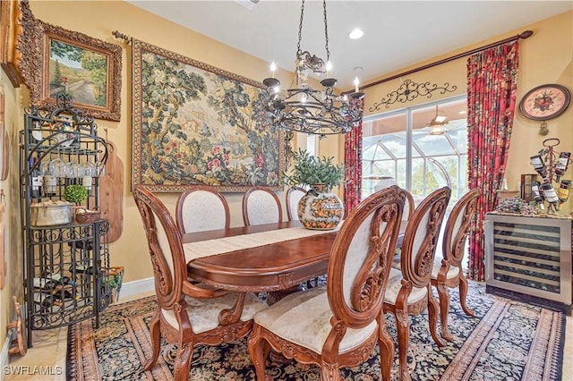 view of dining room