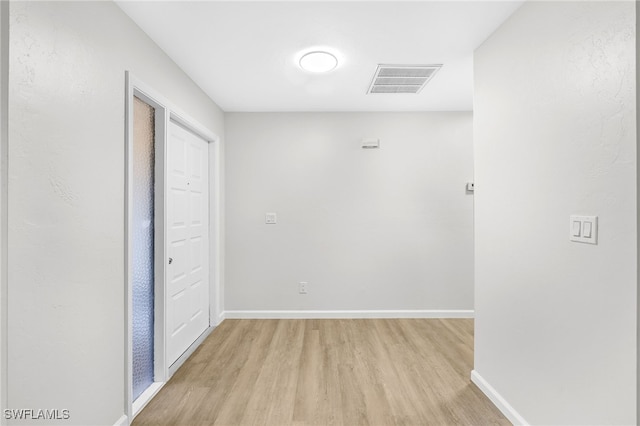 interior space featuring light hardwood / wood-style flooring