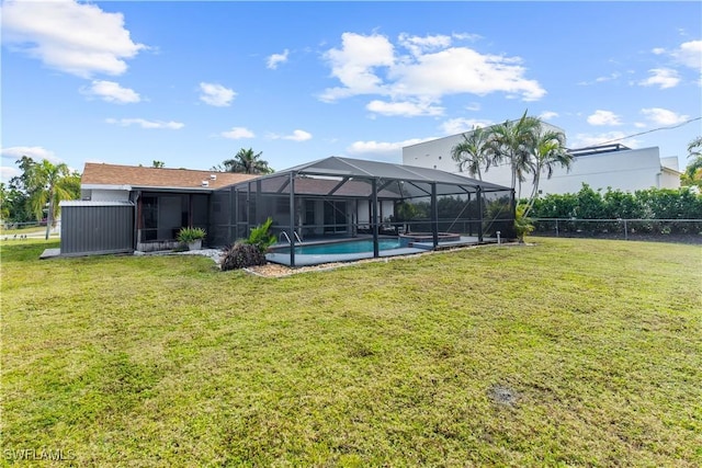 exterior space with a lanai