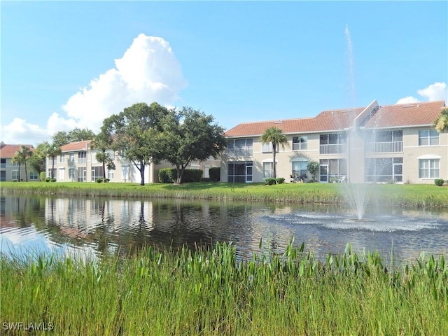 view of water feature