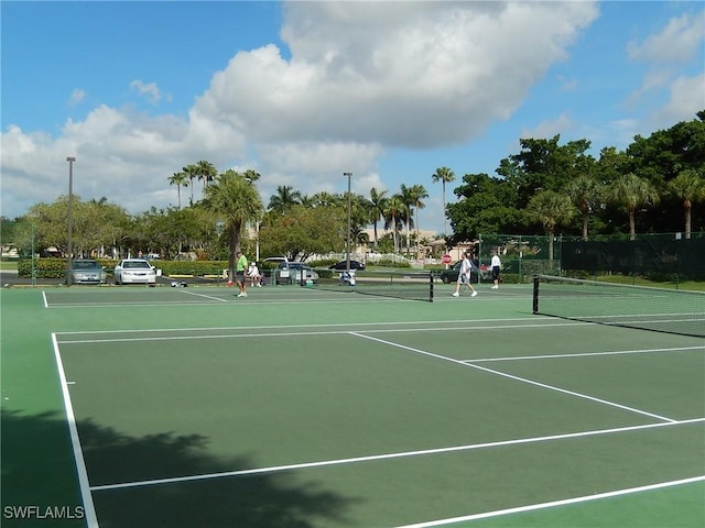 view of tennis court